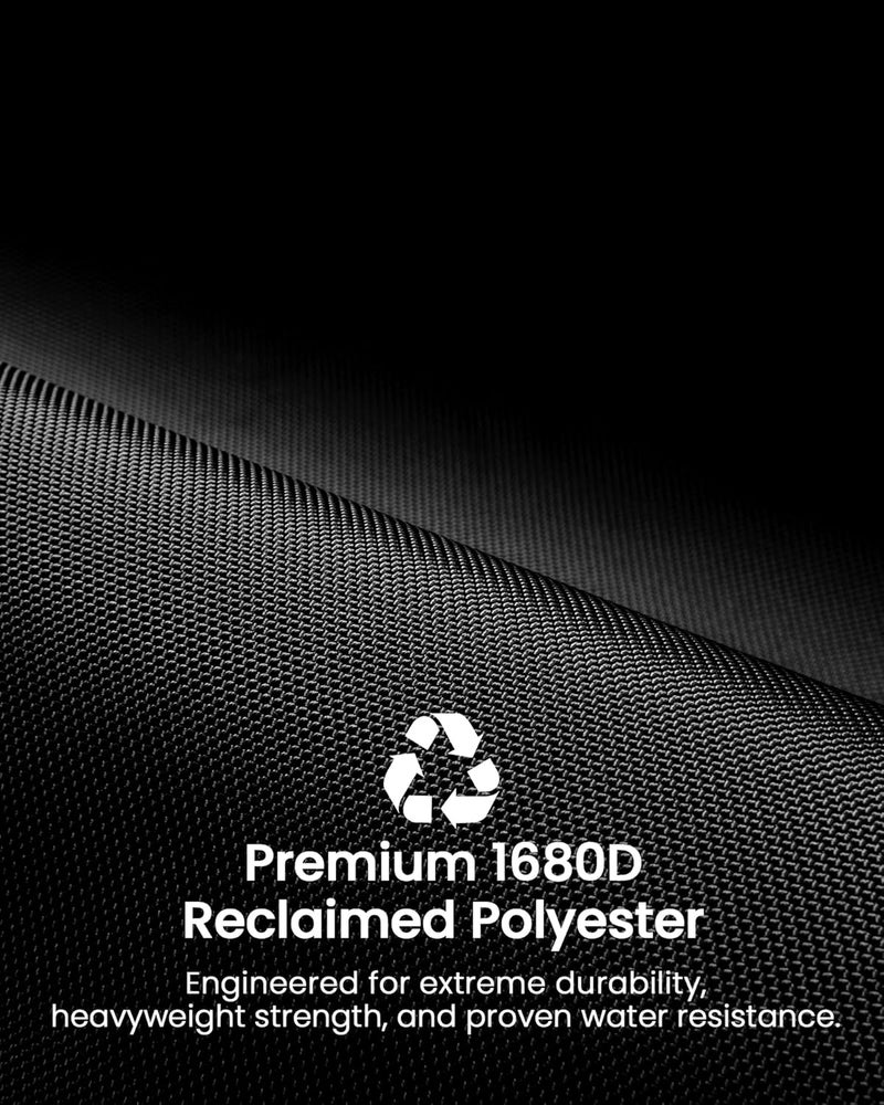 Tomtoc حقيبة تنظيم الكابلات للسفر، منظم ملحقات الإلكترونيات المحمولة المقاومة للماء، حقيبة حمل مزدوجة للكوابل، الشاحن، الكابلات، محرك USB، باللون الأسود - Image 5